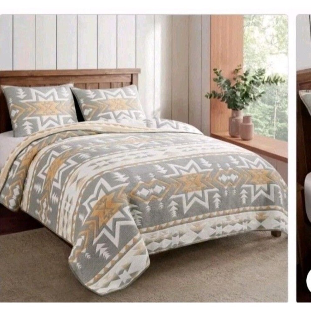 Pendleton Cotton Woven Coverlet, 3-piece Set, New, Queen
